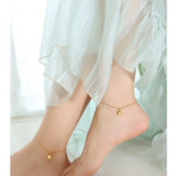 AK808 Fine Woman Girl Titanium Ankle Bracelet