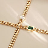 AK809 Zircon Stainless Steel Anklet Gift