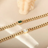 AK809 Zircon Stainless Steel Anklet Gift