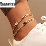 AK809 Zircon Stainless Steel Anklet Gift