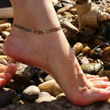 Fine Woman Girl Party Wedding Gift Leaves Anklet