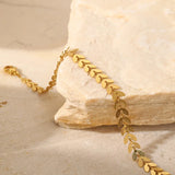 Fine Woman Girl Party Wedding Gift Leaves Anklet