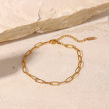 Fine Woman Girl Party Birthday Gift Clip Titanium Anklet