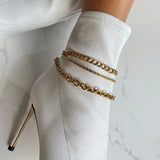Fine Woman Girl Party Birthday Wedding Gift Twist Beach Bathable Anklet