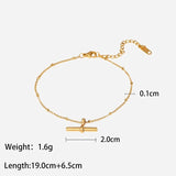 Fine Woman Stainless Steel Ankle
