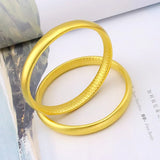 XINJING 24KT Bracelet Bangles for Women - Fine Jewelry Gift