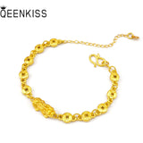 24KT PIXIU Coin Chain Bracelet for Women Girl Bride Mother