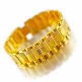 18mm 24KT Watch Chain Bracelet, Fine Jewelry Gift