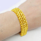 24KT Chain Bracelet for Men Thickened Wide Design