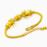 Vintage PIXIU Ingots 24KT Chain Bracelet