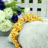 Vintage PIXIU 24KT Beads Bracelet Fine Jewelry Man Boy Father Birthday Gift
