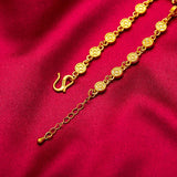 24KT Chain Bracelet PIXIU Coin Hot Woman Girl Mother Birthday Wedding Gift