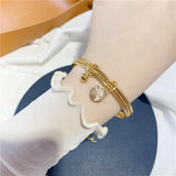 24KT Cat Bells Bracelet Bangle Fine Jewelry Gift