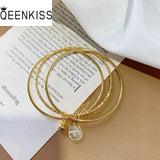 24KT Cat Bells Bracelet Bangle Fine Jewelry Gift