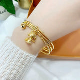 BT5276 Woman's 24KT Angel Bracelet Bangle
