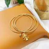 BT5276 Woman's 24KT Angel Bracelet Bangle