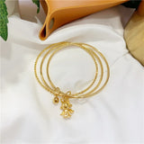 BT5276 Woman's 24KT Angel Bracelet Bangle