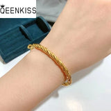 BT5300 24KT Twist Bracelet Bangle for Wedding Bride Party