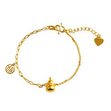 24KT Calabash Bracelet for Women, Bride Party Gift