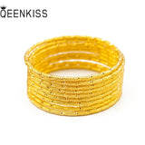 BT589 24KT Bracelet Bangle 3mm Hot Woman Girl Bride Birthday Gift