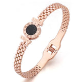 BT813 Round Love Titanium Stainless Steel Cuff Bracelet