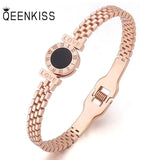 BT813 Round Love Titanium Stainless Steel Cuff Bracelet