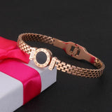 BT813 Round Love Titanium Stainless Steel Cuff Bracelet