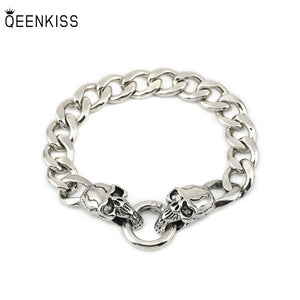 Retro Hiphop Skull Halloween Titanium Steel Bracelet