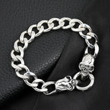 Retro Hiphop Skull Halloween Titanium Steel Bracelet