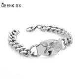 BT824 Titanium Steel Bracelet for Men, Hiphop Eagle Design