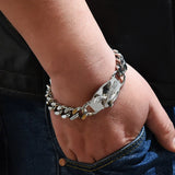 BT824 Titanium Steel Bracelet for Men, Hiphop Eagle Design