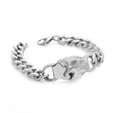 BT824 Titanium Steel Bracelet for Men, Hiphop Eagle Design