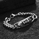 BT825 Hiphop Caribean Skull Titanium Steel Bracelet