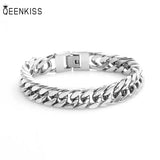 BT826 Wide Cuban Titanium Steel Bracelet