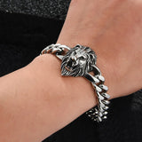 BT829 Titanium Steel Bracelet Men Birthday Wedding Gift Hiphop LittleLion