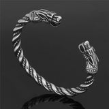 BT831 Double-headed Dragon Titanium Steel Bracelet