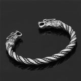 BT831 Double-headed Dragon Titanium Steel Bracelet