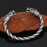BT831 Double-headed Dragon Titanium Steel Bracelet