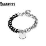 BT840 Jointed Punk Titanium Stainless Steel Chain Bracelet