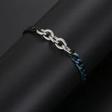 BT843 Titanium Stainless Steel Chain Bracelet