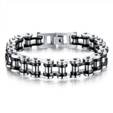BT846 Wheel Chain Bracelet Titanium Stainless Steel