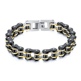 BT846 Wheel Chain Bracelet Titanium Stainless Steel