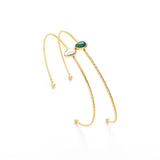 Turquoise Titanium Stainless Steel Cuff Bracelet Bangle