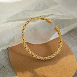 Titanium Stainless Steel Open Bracelet for Women/Girls