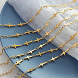 BT856 Cross Titanium Stainless Steel Bracelet