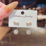 Round Zircon 925 Silver Stud Earrings