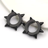 Titanium Stainless Steel Clip Earrings Set