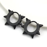 Titanium Stainless Steel Clip Earrings Set