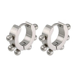 Titanium Stainless Steel Clip Earrings Set