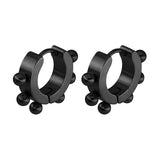 Titanium Stainless Steel Clip Earrings Set